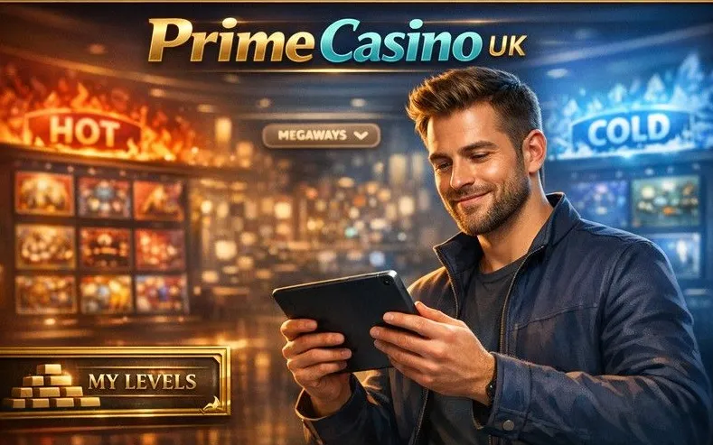 Prime Casino games lobby with slots and live tables